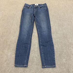 Paige Jeans Womens 26 Verdugo Crop Skinny Stretch Blue‎ Denim Pants